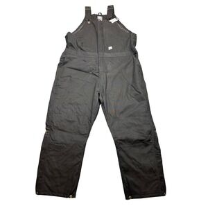 Berne Womens 3XL Regular Black Insulated Bib Overalls WB515BK Workwear New